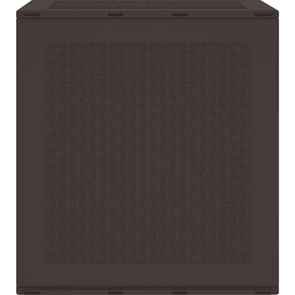 vidaXL Opbergbox met opslag Bruin 55 x 53 x 57 cm Polypropyleen
