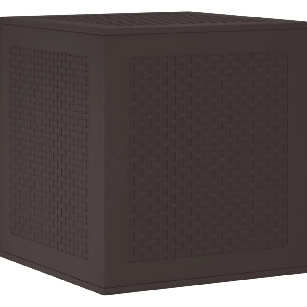 vidaXL Opbergbox met opslag Bruin 55 x 53 x 57 cm Polypropyleen