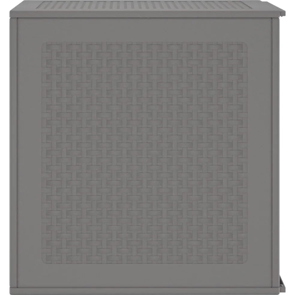 vidaXL Opbergbox met opslag Lichtgrijs 55 x 53 x 57 cm Polypropyleen