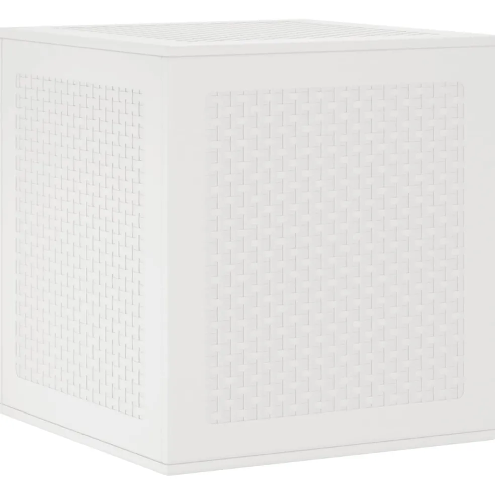 vidaXL Opbergbox met opslag Wit 55 x 53 x 57 cm Polypropyleen