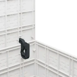vidaXL Opbergbox met opslag Wit 55 x 53 x 57 cm Polypropyleen