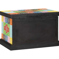 vidaXL Opbergbox Multikleur 60 x 40 x 40 cm Massief mangohout