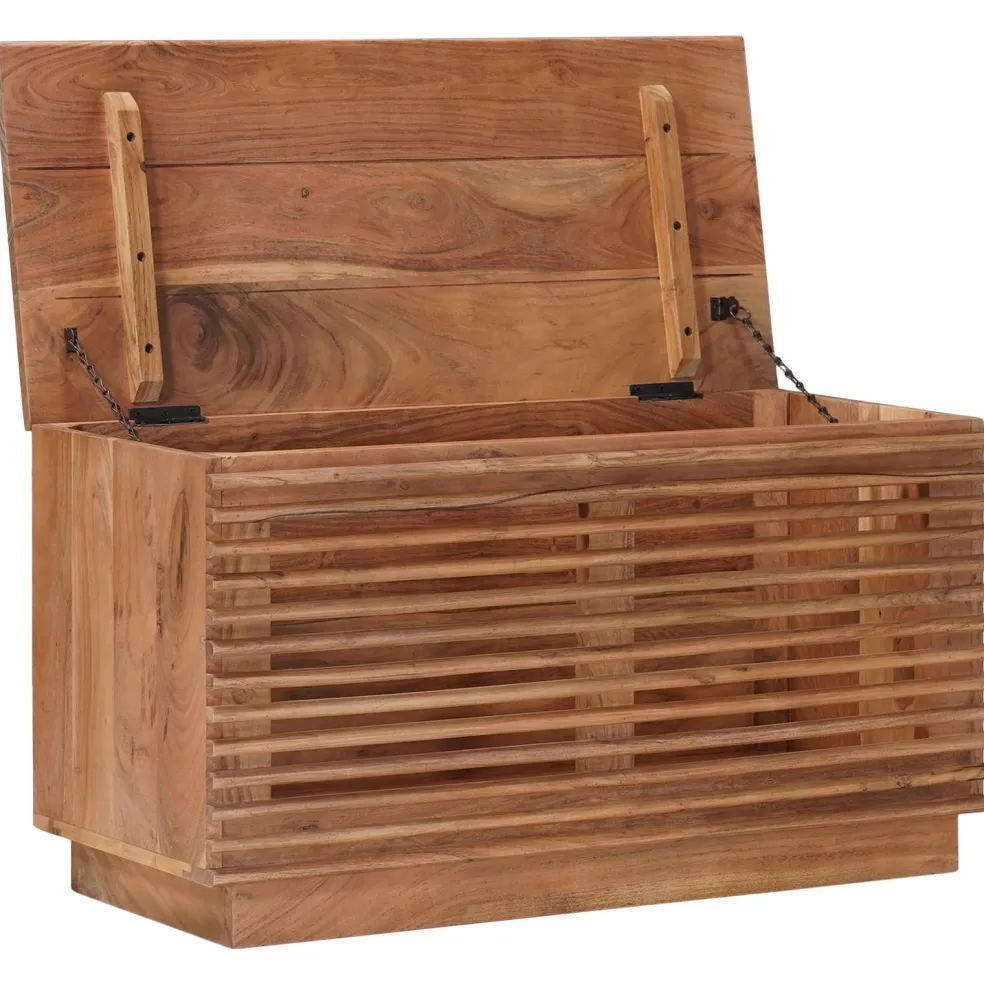 vidaXL Opbergbox Naturel 85 x 40 x 46 cm