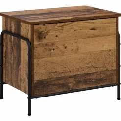 vidaXL Opbergbox Oud hout 80 x 40 x 49,5 cm Bewerkt hout
