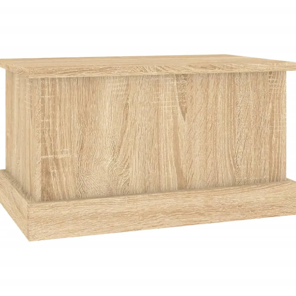 vidaXL Opbergbox Sonoma Eiken 50x30x28 cm Bewerkt Hout