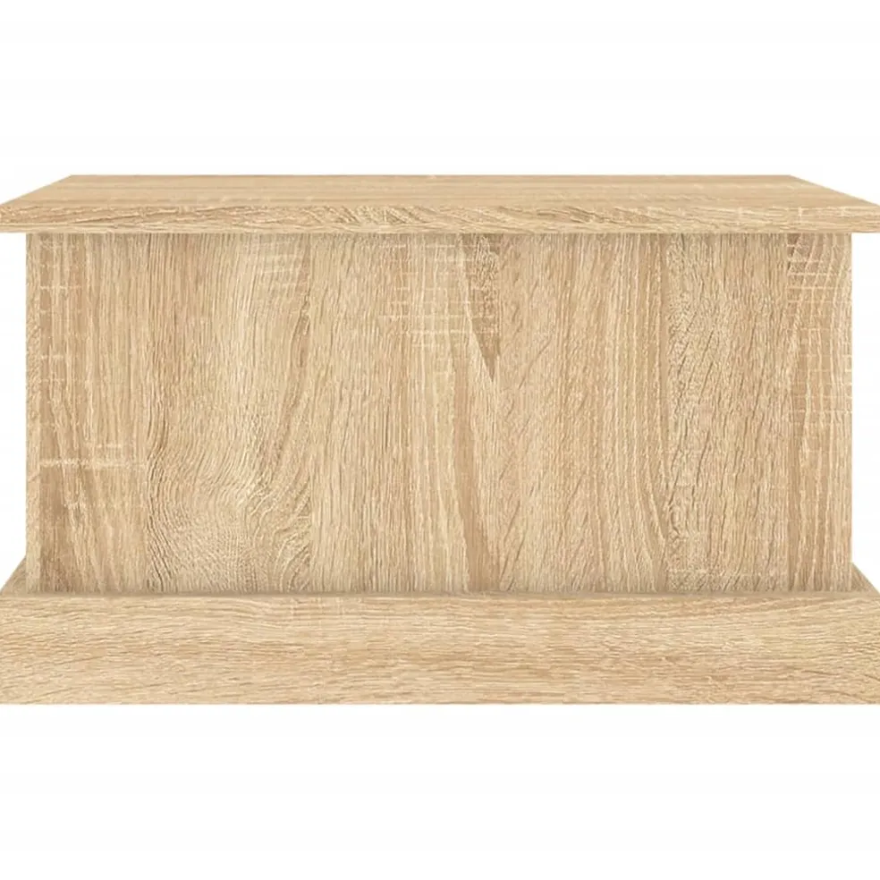 vidaXL Opbergbox Sonoma Eiken 50x30x28 cm Bewerkt Hout