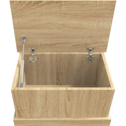 vidaXL Opbergbox Sonoma Eiken 50x30x28 cm Bewerkt Hout