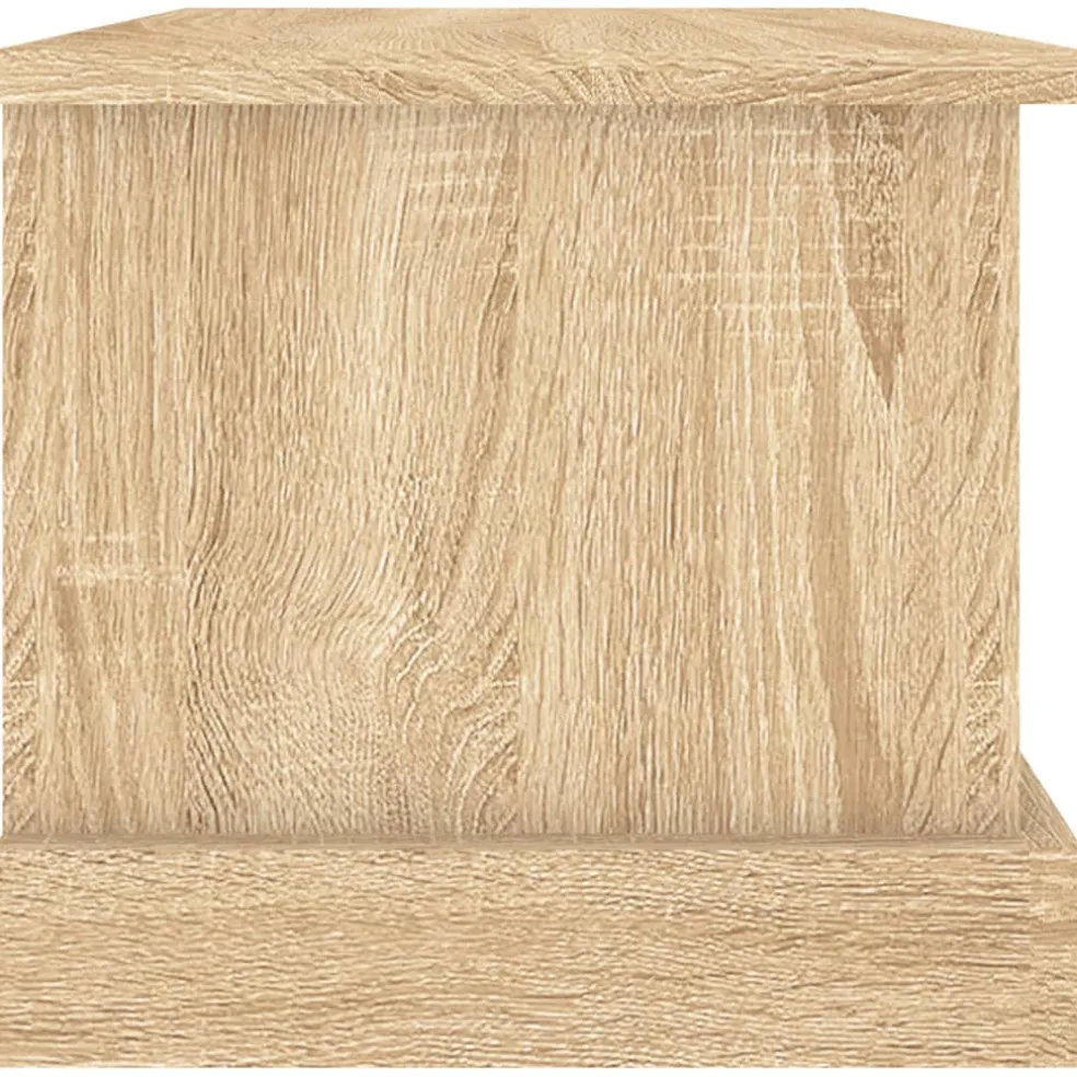 vidaXL Opbergbox Sonoma Eiken 50x30x28 cm Bewerkt Hout