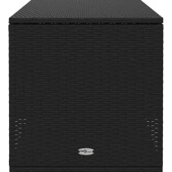 vidaXL Opbergbox voor buiten 100x55x55,5 cm poly rattan zwart