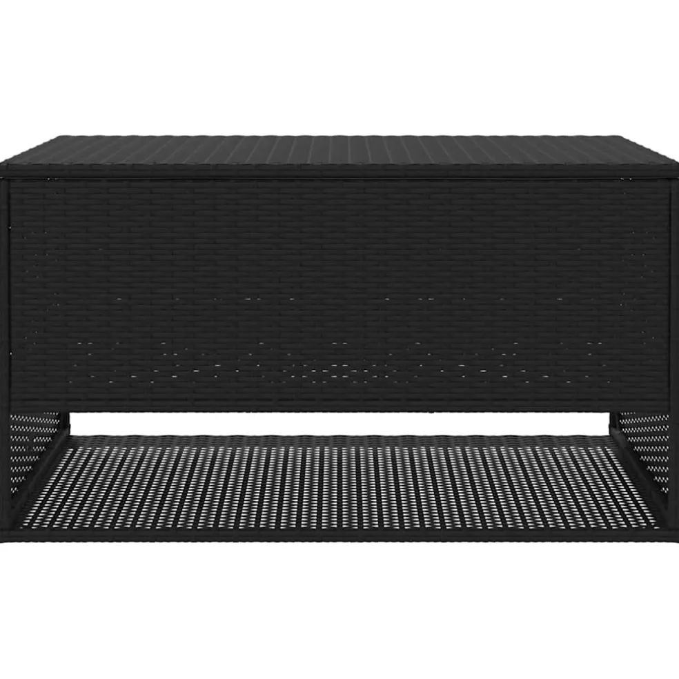vidaXL Opbergbox voor buiten 100x55x55,5 cm poly rattan zwart