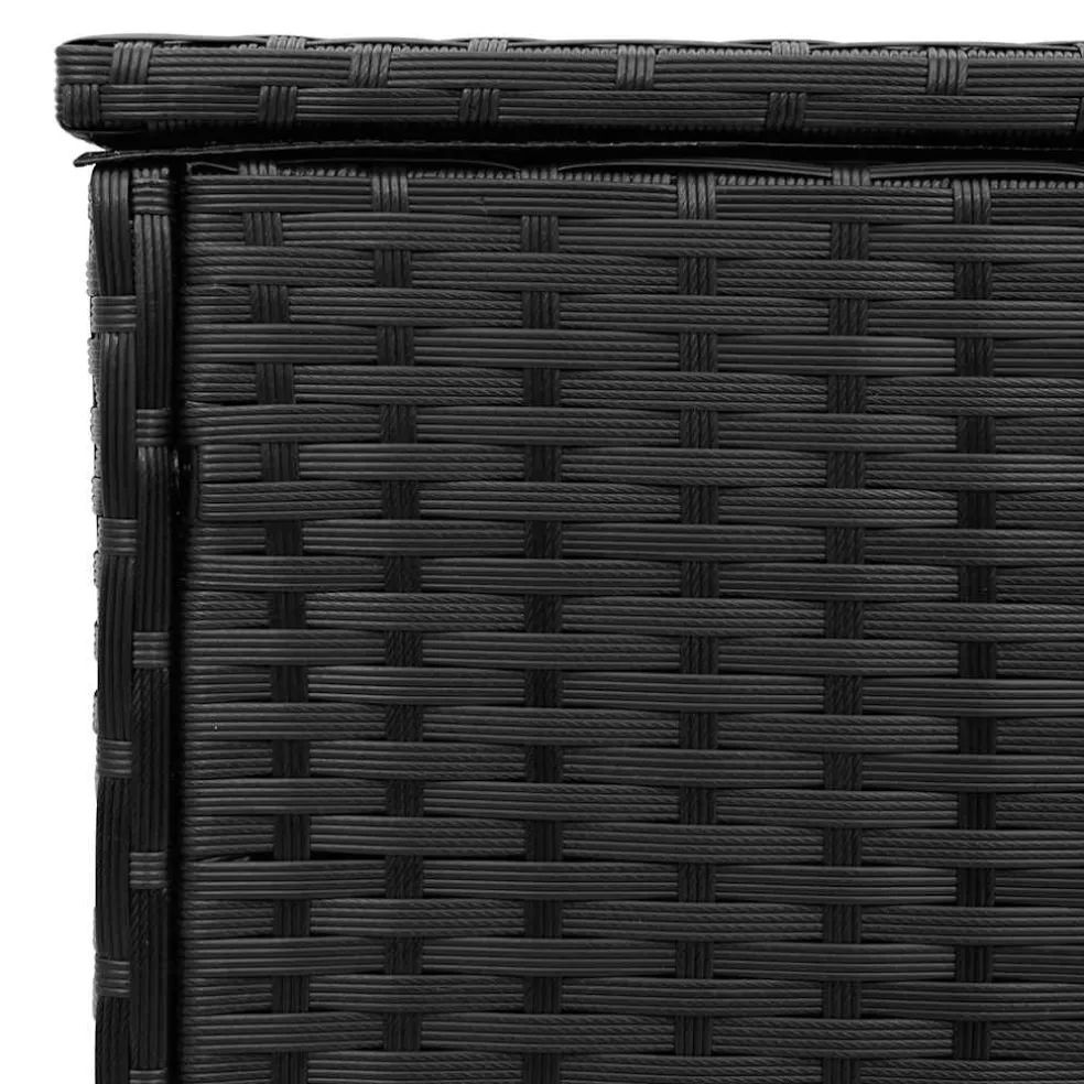 vidaXL Opbergbox voor buiten 100x55x55,5 cm poly rattan zwart