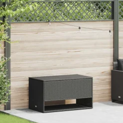 vidaXL Opbergbox voor buiten 100x55x55,5 cm poly rattan zwart