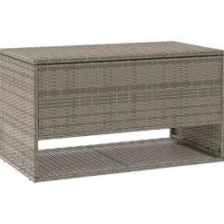 vidaXL Opbergbox voor buiten 100x55x55,5 cm poly rattan grijs