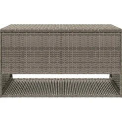 vidaXL Opbergbox voor buiten 100x55x55,5 cm poly rattan grijs