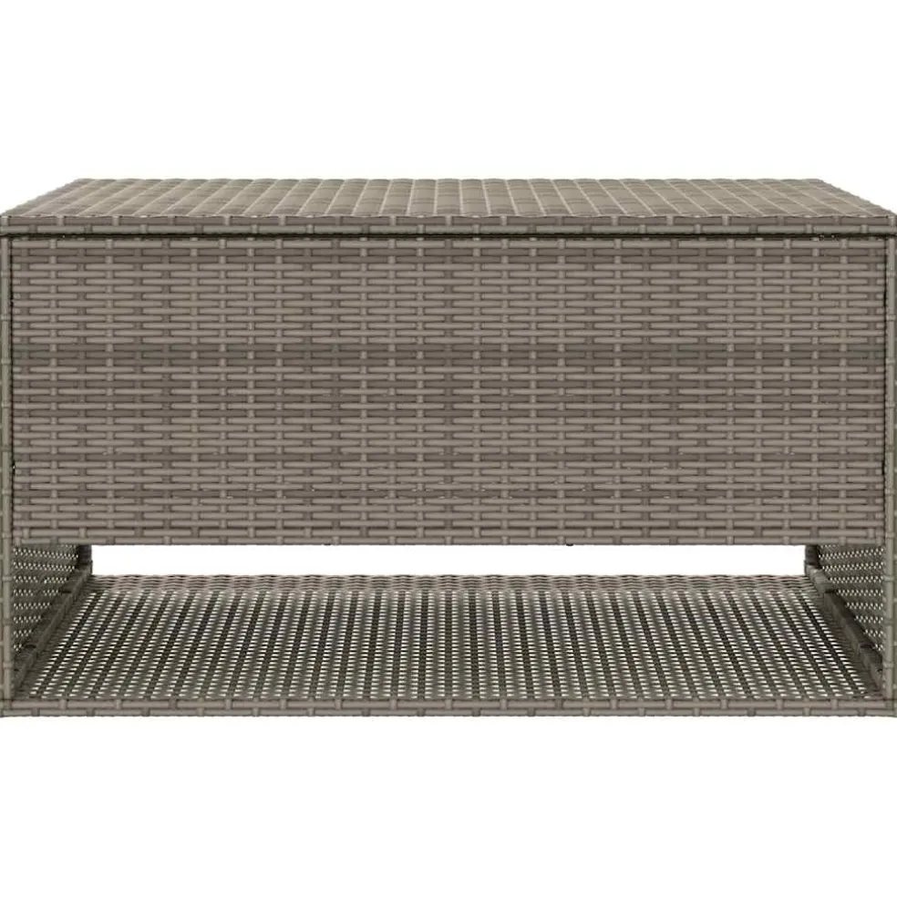 vidaXL Opbergbox voor buiten 100x55x55,5 cm poly rattan grijs