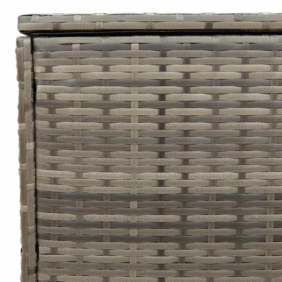 vidaXL Opbergbox voor buiten 100x55x55,5 cm poly rattan grijs
