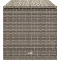vidaXL Opbergbox voor buiten 100x55x55,5 cm poly rattan grijs