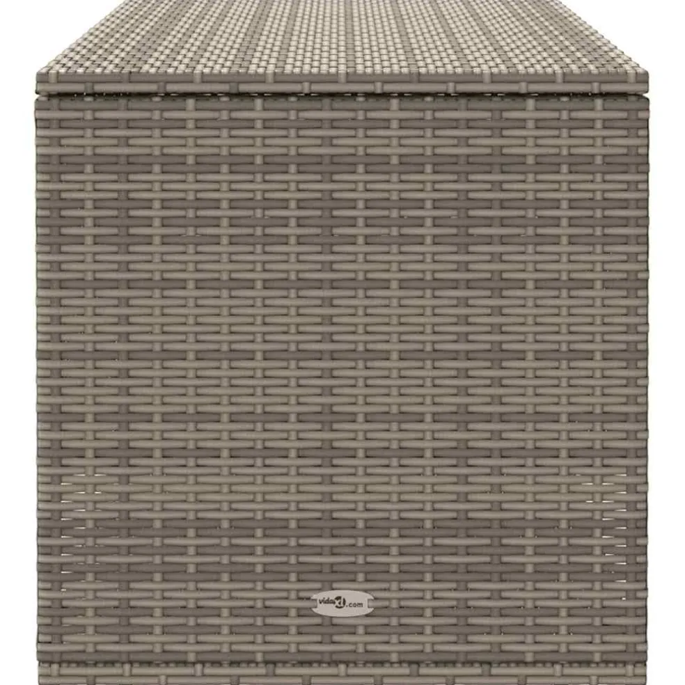 vidaXL Opbergbox voor buiten 100x55x55,5 cm poly rattan grijs
