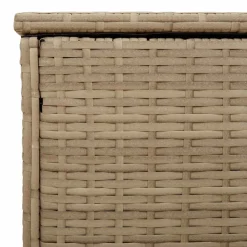 vidaXL Opbergbox voor buiten 100x55x55,5 cm poly rattan beige