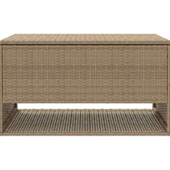 vidaXL Opbergbox voor buiten 100x55x55,5 cm poly rattan beige