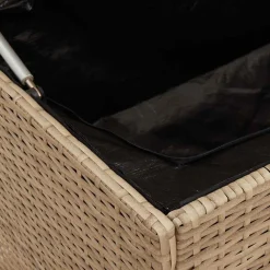 vidaXL Opbergbox voor buiten 100x55x55,5 cm poly rattan beige