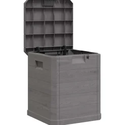 vidaXL Opbergbox voor in de tuin 90 L bruin