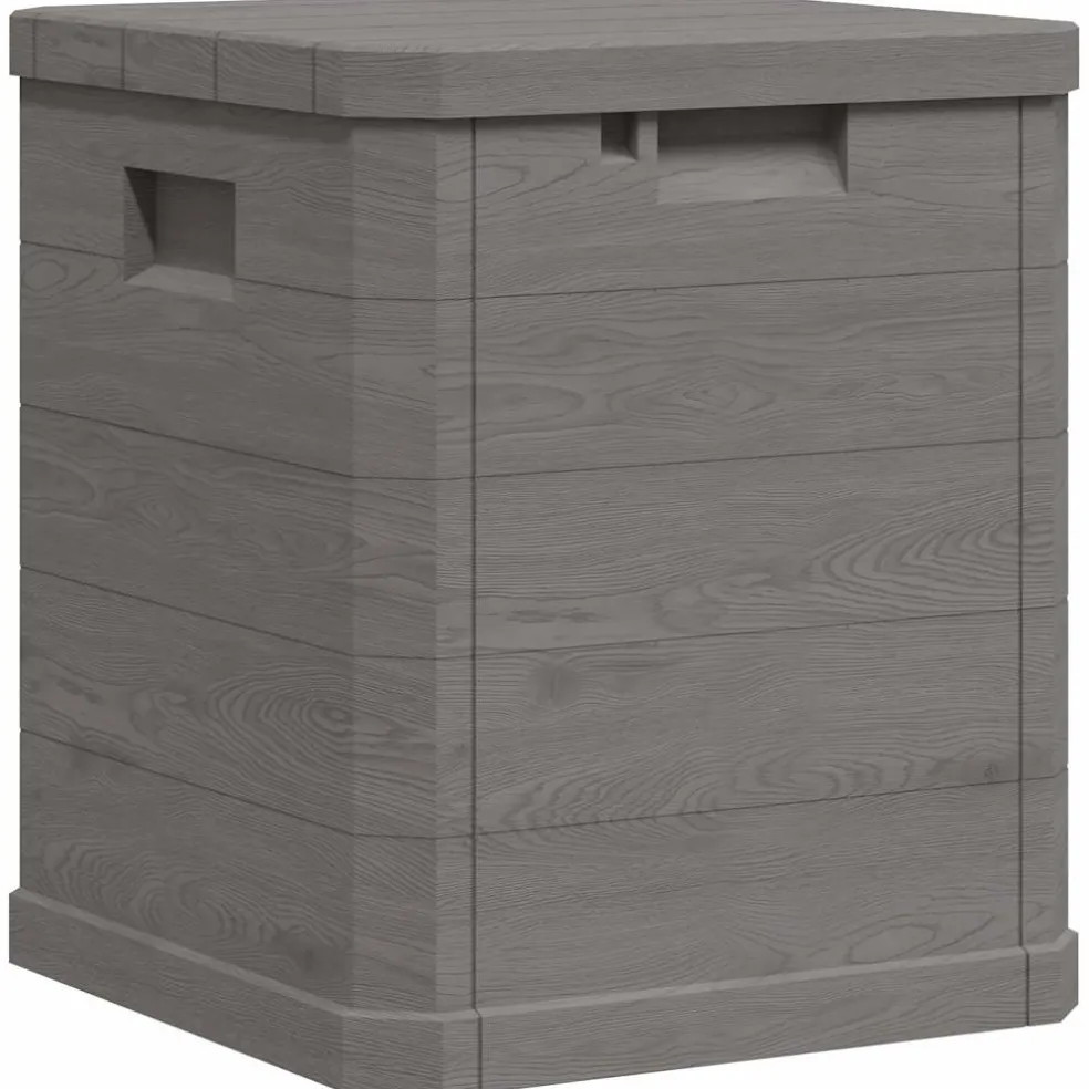 vidaXL Opbergbox voor in de tuin 90 L bruin
