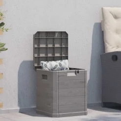 vidaXL Opbergbox voor in de tuin 90 L bruin