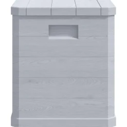 vidaXL Opbergbox voor in de tuin 90 L lichtgrijs