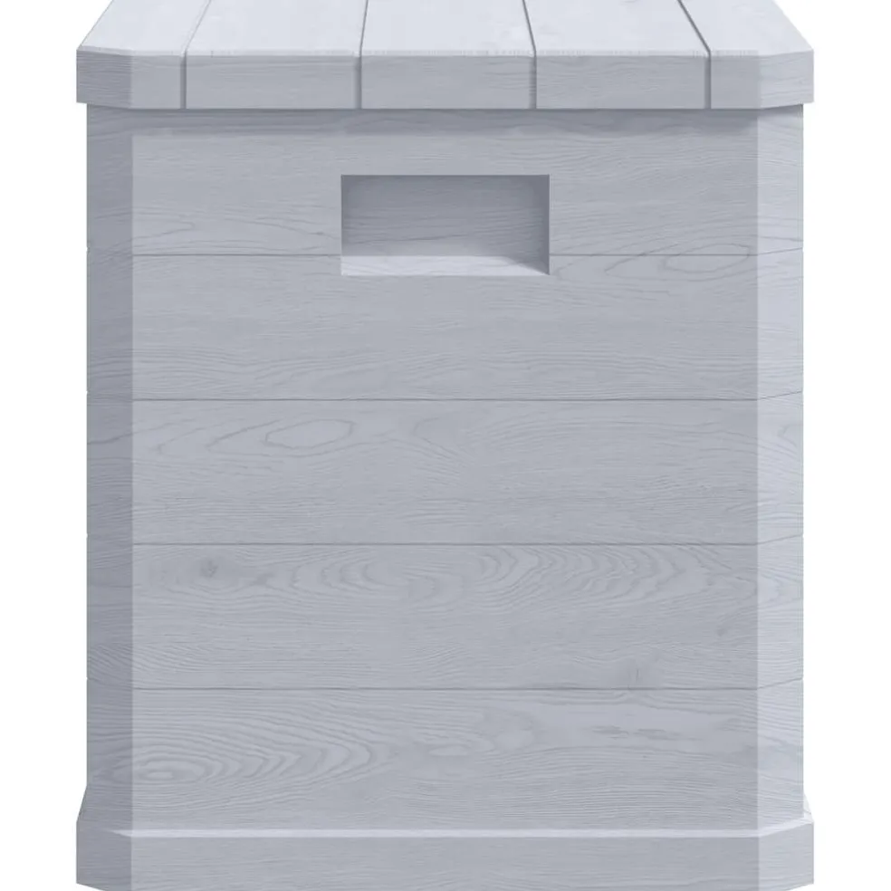 vidaXL Opbergbox voor in de tuin 90 L lichtgrijs