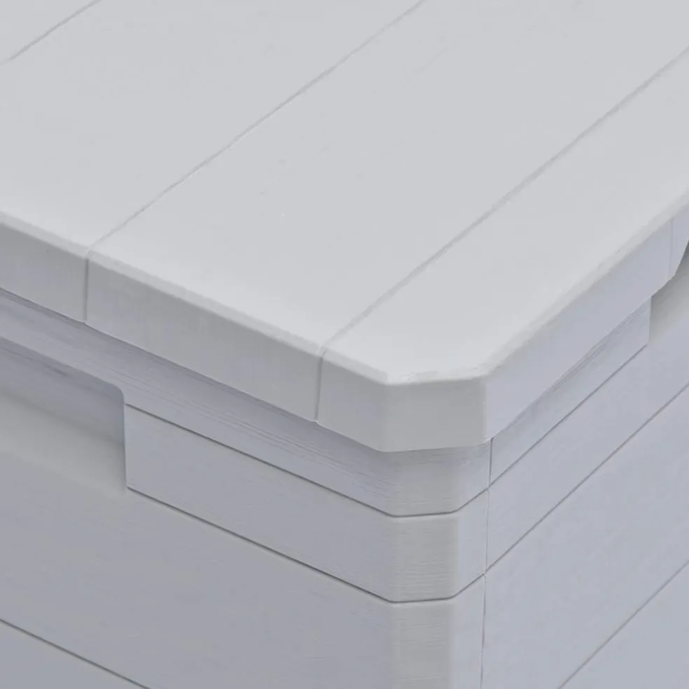 vidaXL Opbergbox voor in de tuin 90 L lichtgrijs