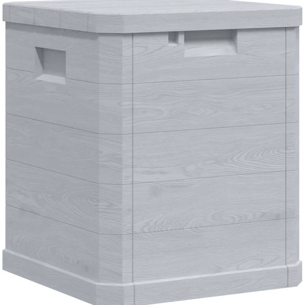 vidaXL Opbergbox voor in de tuin 90 L lichtgrijs