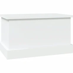 vidaXL Opbergbox Wit 50x30x28 cm Bewerkt Hout