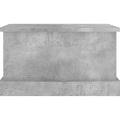 vidaXL Opbergbox 50x30x28 cm bewerkt hout betongrijs