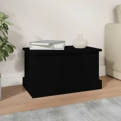 vidaXL Opbergbox 50x30x28 cm bewerkt hout zwart