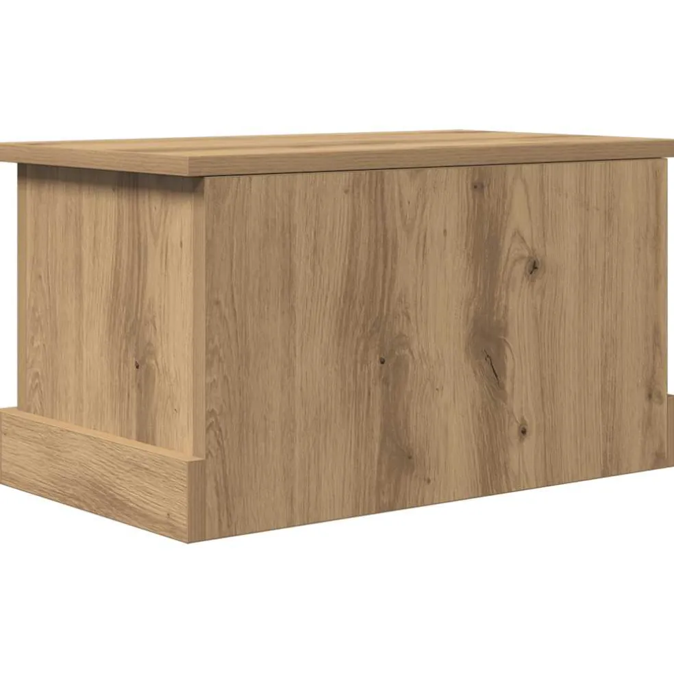 vidaXL Opbergbox 30x50x28 cm bewerkt hout artisanaal eikenkleurig