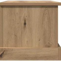vidaXL Opbergbox 30x50x28 cm bewerkt hout artisanaal eikenkleurig