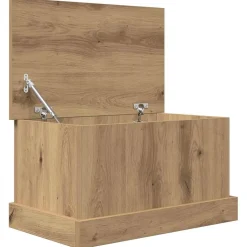 vidaXL Opbergbox 30x50x28 cm bewerkt hout artisanaal eikenkleurig