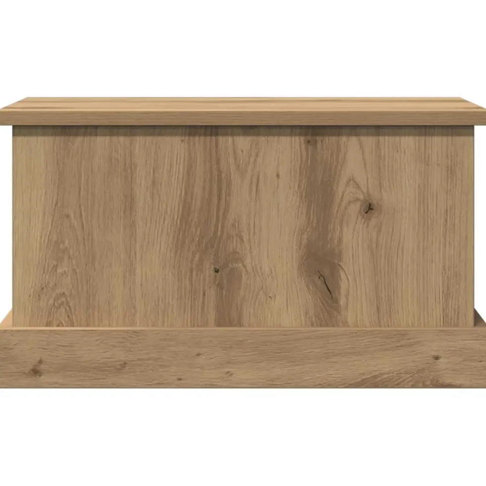 vidaXL Opbergbox 30x50x28 cm bewerkt hout artisanaal eikenkleurig