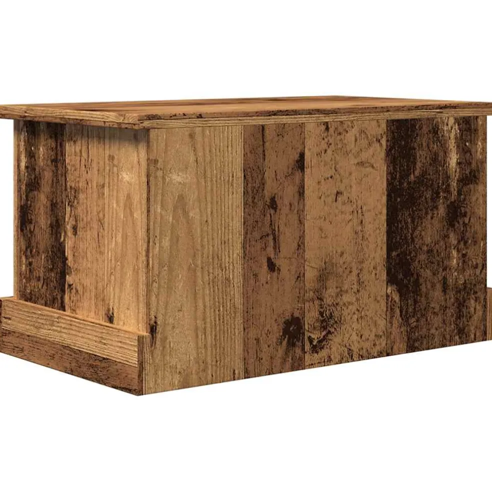 vidaXL Opbergbox 30x50x28 cm bewerkt hout oud houtkleurig