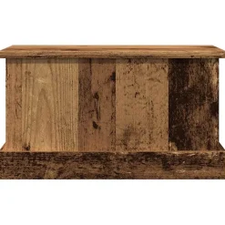 vidaXL Opbergbox 30x50x28 cm bewerkt hout oud houtkleurig