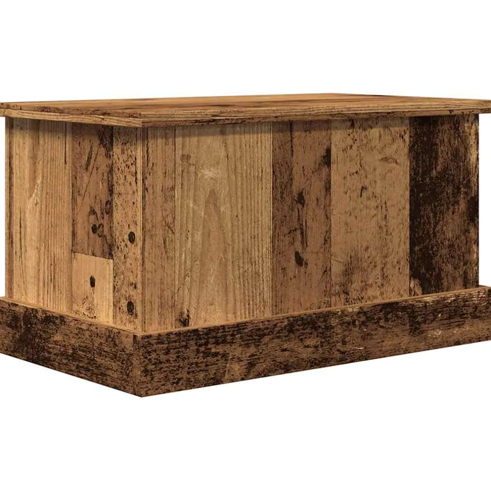 vidaXL Opbergbox 30x50x28 cm bewerkt hout oud houtkleurig