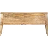 vidaXL Opbergbox 99x35x48 cm massief mangohout