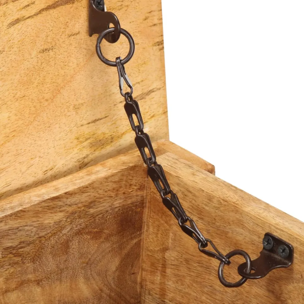 vidaXL Opbergbox 99x35x48 cm massief mangohout