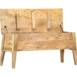 vidaXL Opbergbox 99x35x48 cm massief mangohout