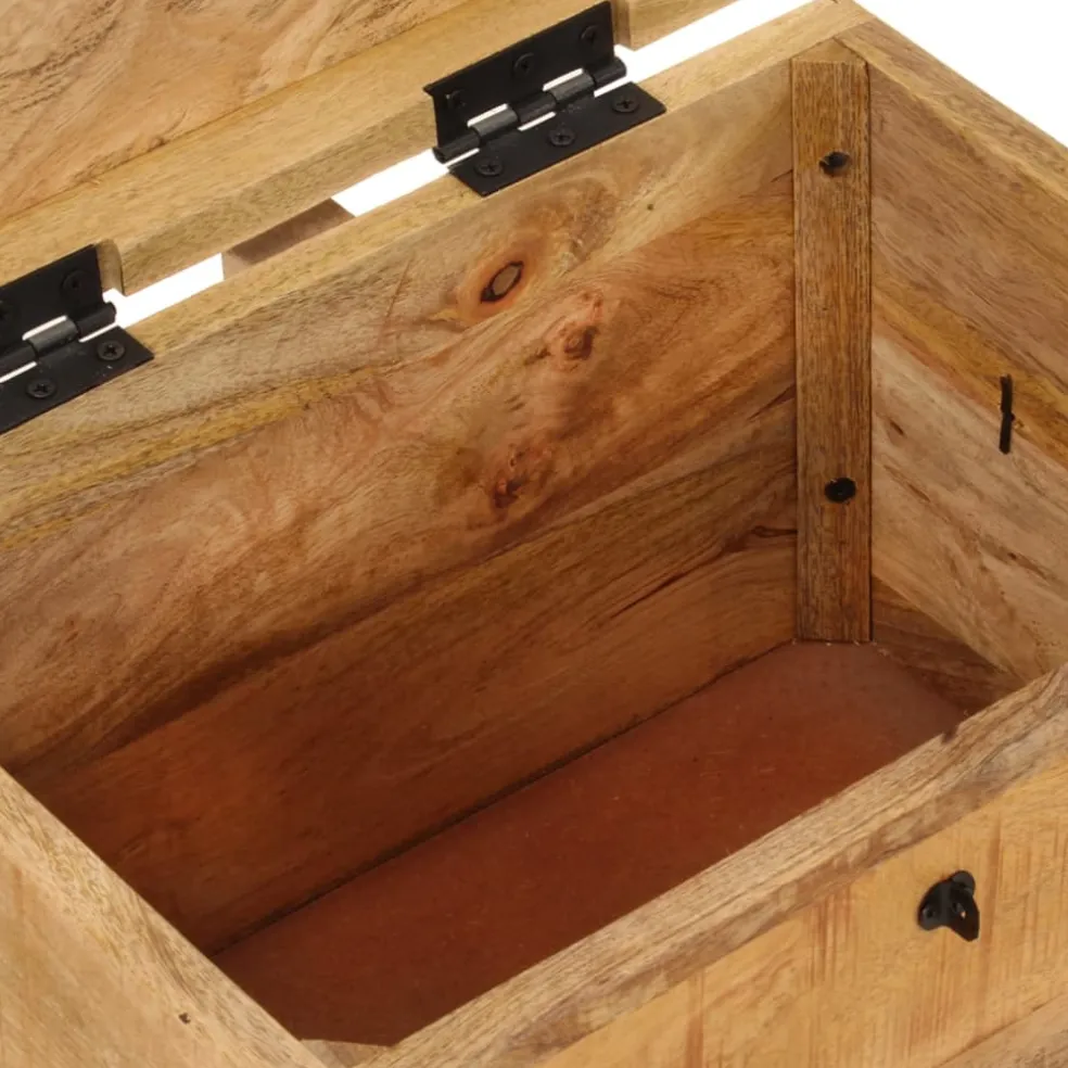 vidaXL Opbergbox 39x28x31 cm massief mangohout