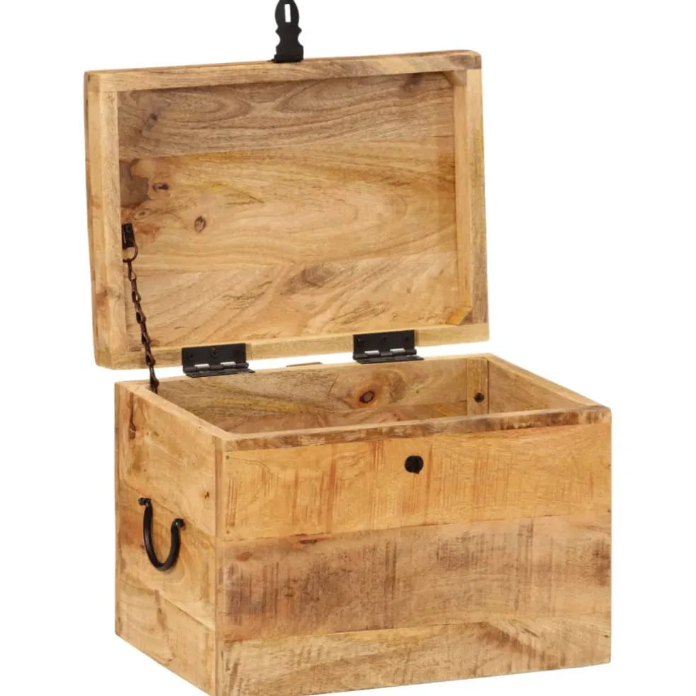 vidaXL Opbergbox 39x28x31 cm massief mangohout