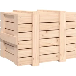 vidaXL Opbergbox 58x40,5x42 cm massief grenenhout