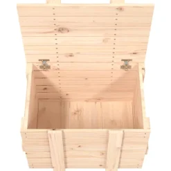 vidaXL Opbergbox 58x40,5x42 cm massief grenenhout