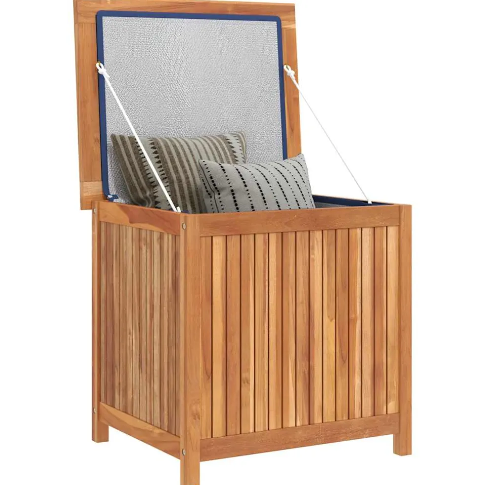 vidaXL Opbergbox 60x50x58 cm massief teakhout